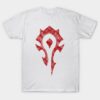 For The Horde Rusty Design Style T-Shirt Official World of Warcraft Merch Store