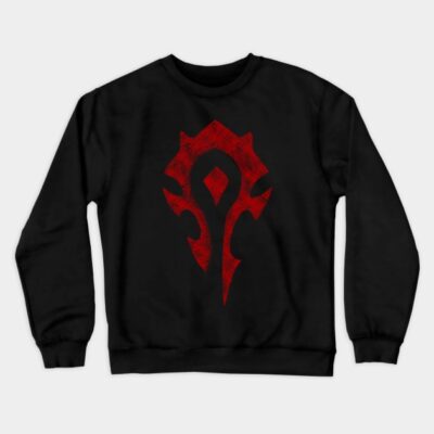 For The Horde Rusty Design Style Crewneck Sweatshirt Official World of Warcraft Merch Store