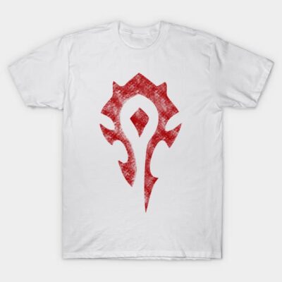 For The Horde Rusty Design Style T-Shirt Official World of Warcraft Merch Store