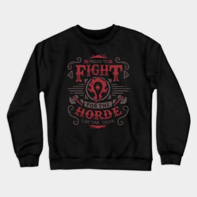 World Of Warcraft Horde Orgrimmar Hero Classic Gam Crewneck Sweatshirt Official World of Warcraft Merch Store