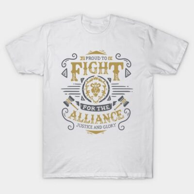 World Of Warcraft Alliance Stormwind Hero Classic  T-Shirt Official World of Warcraft Merch Store