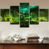 5 Panel World of Warcraft Games Monster Canvas Prints Painting Wall Art Home Decor HD Print - World of Warcraft Merch