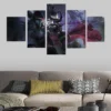 5 Piece Sylvanas Windrunner World of Warcraft Battle for Azeroth Undead Elf Fantasy Girl Game Poster - World of Warcraft Merch