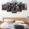 5pcs Alliance And Horde World of Warcraft Battle for Azeroth Game Poster Artwork Wall Painting on 6 - World of Warcraft Merch