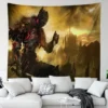 6 Sizes D Dark Souls Pattern Tapestry Wall Art Living Room Bedroom Game Room Man Cave 13 - World of Warcraft Merch