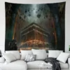 6 Sizes D Dark Souls Pattern Tapestry Wall Art Living Room Bedroom Game Room Man Cave 14 - World of Warcraft Merch