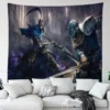 6 Sizes D Dark Souls Pattern Tapestry Wall Art Living Room Bedroom Game Room Man Cave 18 - World of Warcraft Merch