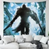 6 Sizes D Dark Souls Pattern Tapestry Wall Art Living Room Bedroom Game Room Man Cave 2 - World of Warcraft Merch