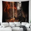 6 Sizes D Dark Souls Pattern Tapestry Wall Art Living Room Bedroom Game Room Man Cave 4 - World of Warcraft Merch