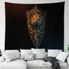 6 Sizes D Dark Souls Pattern Tapestry Wall Art Living Room Bedroom Game Room Man Cave 6 - World of Warcraft Merch