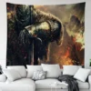 6 Sizes D Dark Souls Pattern Tapestry Wall Art Living Room Bedroom Game Room Man Cave 9 - World of Warcraft Merch