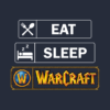 Eat Sleep Warcraft Hoodie Official World of Warcraft Merch Store