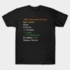 Wow Funny Shirt Item Stats Description Black T Shi T-Shirt Official World of Warcraft Merch Store