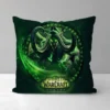 Double sided Printing Cushion Cover 45 45 World of Warcraft Pillows Decor Home Short Plush Sofa - World of Warcraft Merch