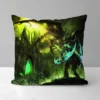 Double sided Printing Cushion Cover 45 45 World of Warcraft Pillows Decor Home Short Plush Sofa 18 - World of Warcraft Merch