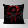 Double sided Printing Cushion Cover 45 45 World of Warcraft Pillows Decor Home Short Plush Sofa 24 - World of Warcraft Merch