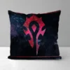 Double sided Printing Cushion Cover 45 45 World of Warcraft Pillows Decor Home Short Plush Sofa 4 - World of Warcraft Merch