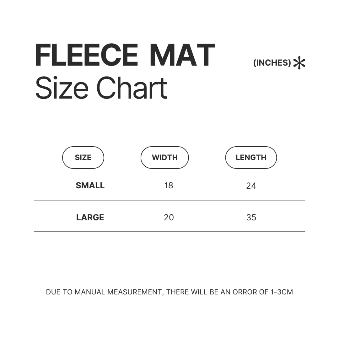 Fleece Mat Size Chart - World of Warcraft Merch