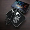 Game WOW World of Warcraft KeychainThe Alliance Horde Flag Marks Keyring For Men Boys Gifts - World of Warcraft Merch