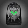 Pu Vintage Leather Backpack Men s Travel Computer 3D Three dimensional Skull Luminous Bag School For 2 - World of Warcraft Merch