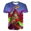 T shirt imprim en 3D World of Warcraft pour hommes et femmes T shirt col rond 6 - World of Warcraft Merch