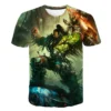 T shirt imprim en 3D World of Warcraft pour hommes et femmes T shirt col rond 8 - World of Warcraft Merch