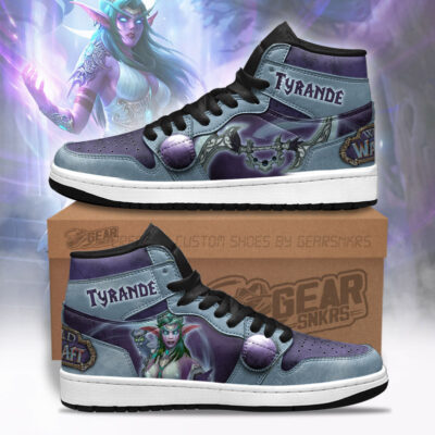 Tyrande World of Warcraft JD Sneakers Shoes Custom For Fans 1 perfectivy com 1000x - World of Warcraft Merch