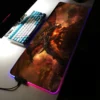 World Of Warcraft Large RGB Mouse Pad Gaming Mousepad LED Mouse Mat Gamer Mousepads Desk Pads 1 - World of Warcraft Merch