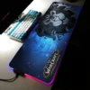 World Of Warcraft Large RGB Mouse Pad Gaming Mousepad LED Mouse Mat Gamer Mousepads Desk Pads - World of Warcraft Merch