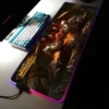 World Of Warcraft Large RGB Mouse Pad Gaming Mousepad LED Mouse Mat Gamer Mousepads Desk Pads 18 - World of Warcraft Merch