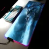 World Of Warcraft Large RGB Mouse Pad Gaming Mousepad LED Mouse Mat Gamer Mousepads Desk Pads 4 - World of Warcraft Merch