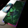 World Of Warcraft Large RGB Mouse Pad Gaming Mousepad LED Mouse Mat Gamer Mousepads Desk Pads 5 - World of Warcraft Merch