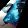 World Of Warcraft Large RGB Mouse Pad Gaming Mousepad LED Mouse Mat Gamer Mousepads Desk Pads 6 - World of Warcraft Merch