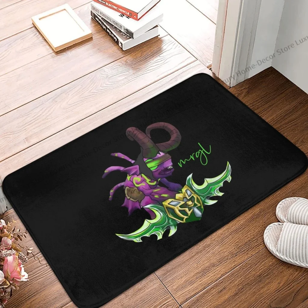 World of Warcraft Bath Non Slip Carpet Mrgldari Tri blend Bedroom Mat Welcome Doormat Floor Decoration - World of Warcraft Merch