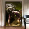 World of Warcraft Demon Hunter Popular Creativity Artwork Posters and Canvas Painting Wall Art Picture Game - World of Warcraft Merch