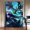 World of Warcraft Demon Hunter Popular Creativity Artwork Posters and Canvas Painting Wall Art Picture Game 18 - World of Warcraft Merch