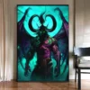 World of Warcraft Demon Hunter Popular Creativity Artwork Posters and Canvas Painting Wall Art Picture Game 3 - World of Warcraft Merch