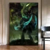 World of Warcraft Demon Hunter Popular Creativity Artwork Posters and Canvas Painting Wall Art Picture Game 5 - World of Warcraft Merch