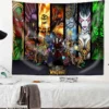 World of Warcraft Tapestry Animated Game Poster A World of Magic Adventure Bedroom Wall Tapestry Character 12 - World of Warcraft Merch