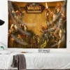 World of Warcraft Tapestry Animated Game Poster A World of Magic Adventure Bedroom Wall Tapestry Character 14 - World of Warcraft Merch