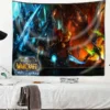 World of Warcraft Tapestry Animated Game Poster A World of Magic Adventure Bedroom Wall Tapestry Character 2 - World of Warcraft Merch