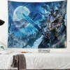 World of Warcraft Tapestry Animated Game Poster A World of Magic Adventure Bedroom Wall Tapestry Character 5 - World of Warcraft Merch