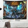 World of Warcraft Tapestry Animated Game Poster A World of Magic Adventure Bedroom Wall Tapestry Character 7 - World of Warcraft Merch