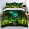 World of Warcraft WOW Game Gamer Comforter Bedding Set Duvet Cover Bed Set Quilt Cover Pillowcase 1 - World of Warcraft Merch