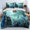 World of Warcraft WOW Game Gamer Comforter Bedding Set Duvet Cover Bed Set Quilt Cover Pillowcase 17 - World of Warcraft Merch