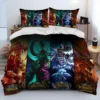 World of Warcraft WOW Game Gamer Comforter Bedding Set Duvet Cover Bed Set Quilt Cover Pillowcase 21 - World of Warcraft Merch