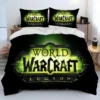 World of Warcraft WOW Game Gamer Comforter Bedding Set Duvet Cover Bed Set Quilt Cover Pillowcase 4 - World of Warcraft Merch