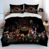 World of Warcraft WOW Game Gamer Comforter Bedding Set Duvet Cover Bed Set Quilt Cover Pillowcase 5 - World of Warcraft Merch