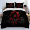 World of Warcraft WOW Game Gamer Comforter Bedding Set Duvet Cover Bed Set Quilt Cover Pillowcase 7 - World of Warcraft Merch