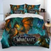 World of Warcraft WOW Game Gamer Comforter Bedding Set Duvet Cover Bed Set Quilt Cover Pillowcase 8 - World of Warcraft Merch